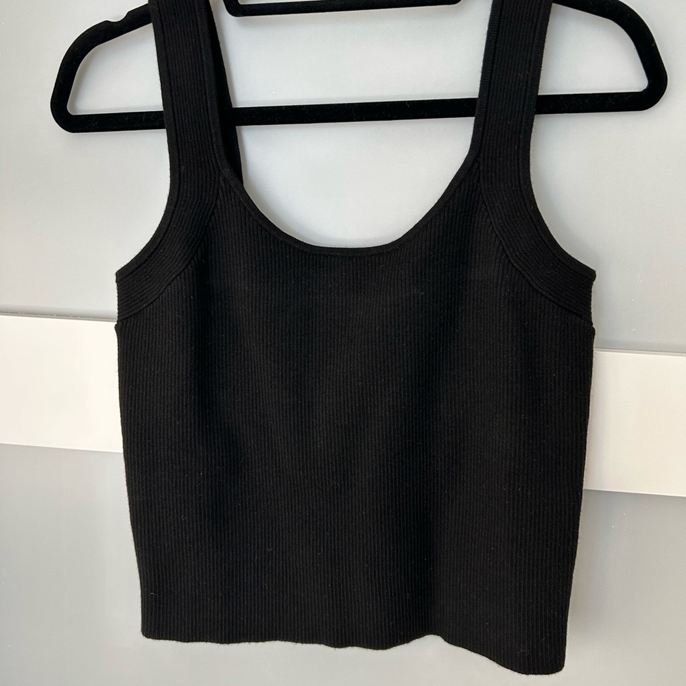 AYR Navy Ribbed Tank Top - Picture 2 of 8